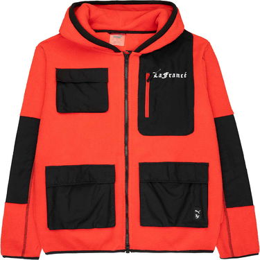 Jakke Puma HOOPS X LAFRANCE HOLIDAY SHERPA JACKET Rød | 622837_01, 1