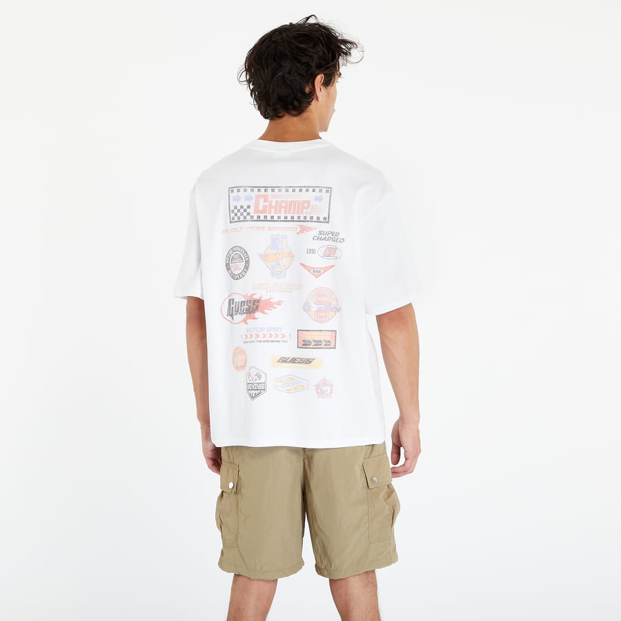 T-shirt GUESS Go Hw Printed Tee Hvid | M3YI0AK6CS0-G011, 0