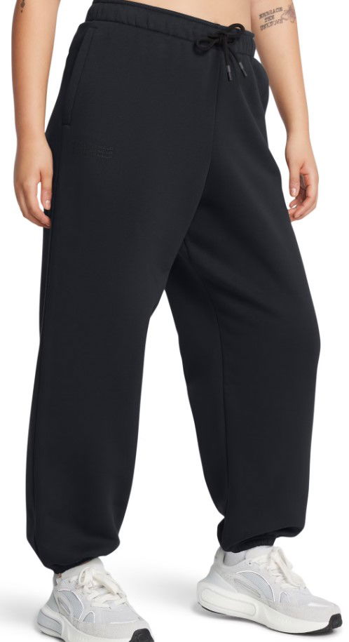 Joggingbukser Under Armour Icon Fleece Oversized Sweatpants Sort | 1386503-001