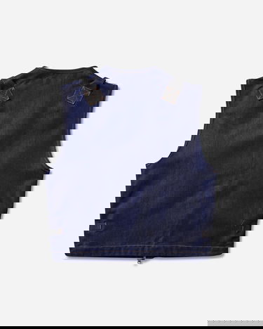 Vest Stone Island Polypropylene Denim Light Zip Multi-Pocket Utility Vest Rinsed Blå | K2S15-G100016-S00J2 VJ201, 2