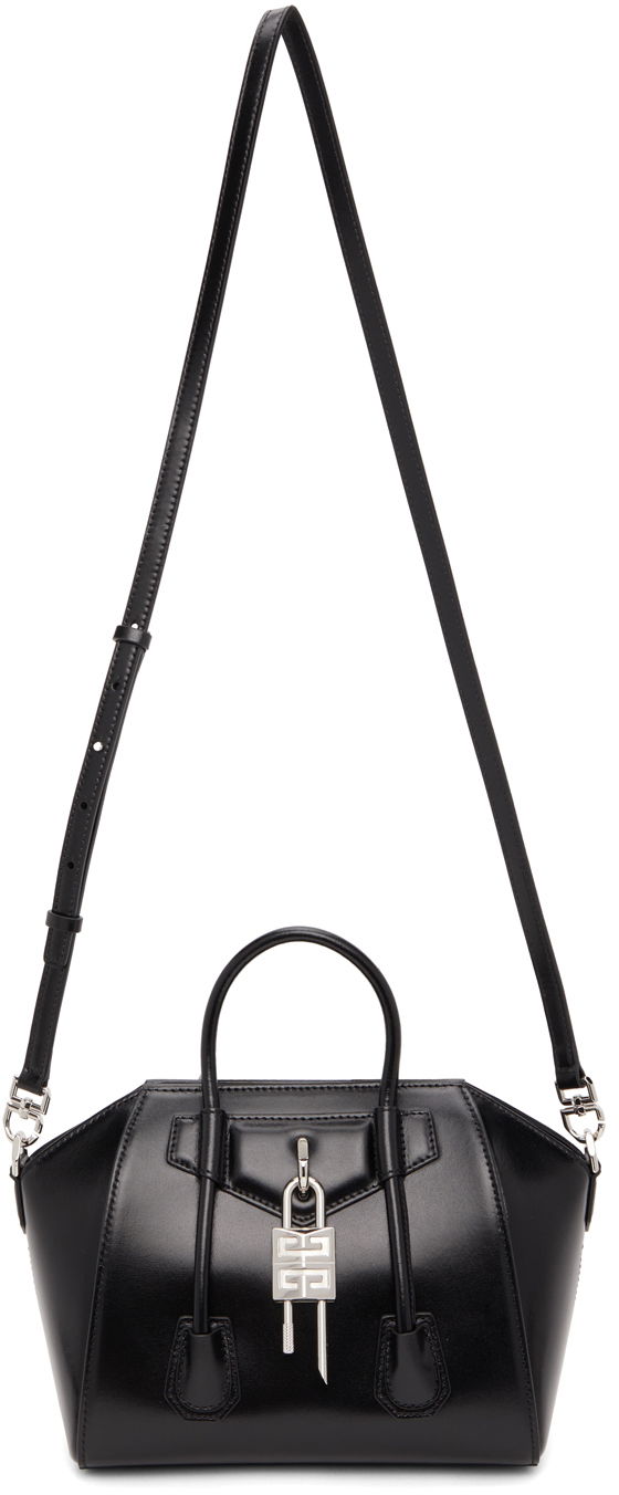 Håndtaske Givenchy Givenchy Mini Antigona Lock Bag Sort | BB50J0B00D