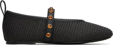 Kjole rag & bone rag & bone Spire Straw Mary Jane Ballerina Flats Sort | WFF25PF1003ST3, 0