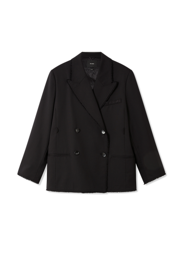 Jakke AXEL ARIGATO Thea Frayed Double-Breasted Blazer Sort | A3305002, 1
