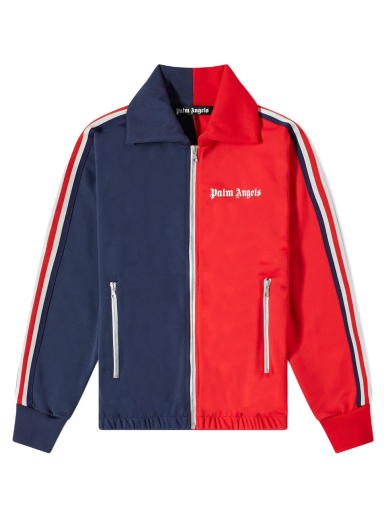 Jakke Palm Angels 2-Tone Track Jacket Mørkeblå | PMBD036S22FAB0022503