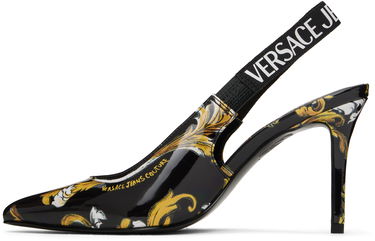 Sneakers og sko Versace Versace Jeans Couture Chain Couture Scarlett Slingback Heels Sort | E78VA3S52_EZS366, 2