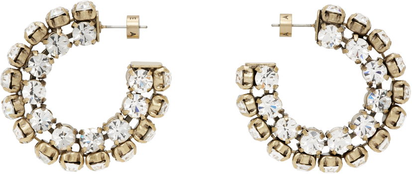 Øreringe Area AREA Small Crystal Hoop Earrings Metalisk | 0000JW0015OT02