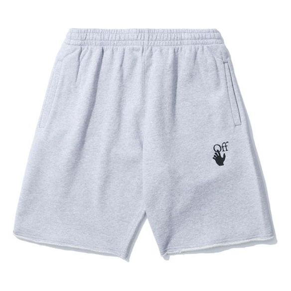 Shorts Off-White Elastic Waistband Shorts Grå | OMCI006R21FLE0020825, 0