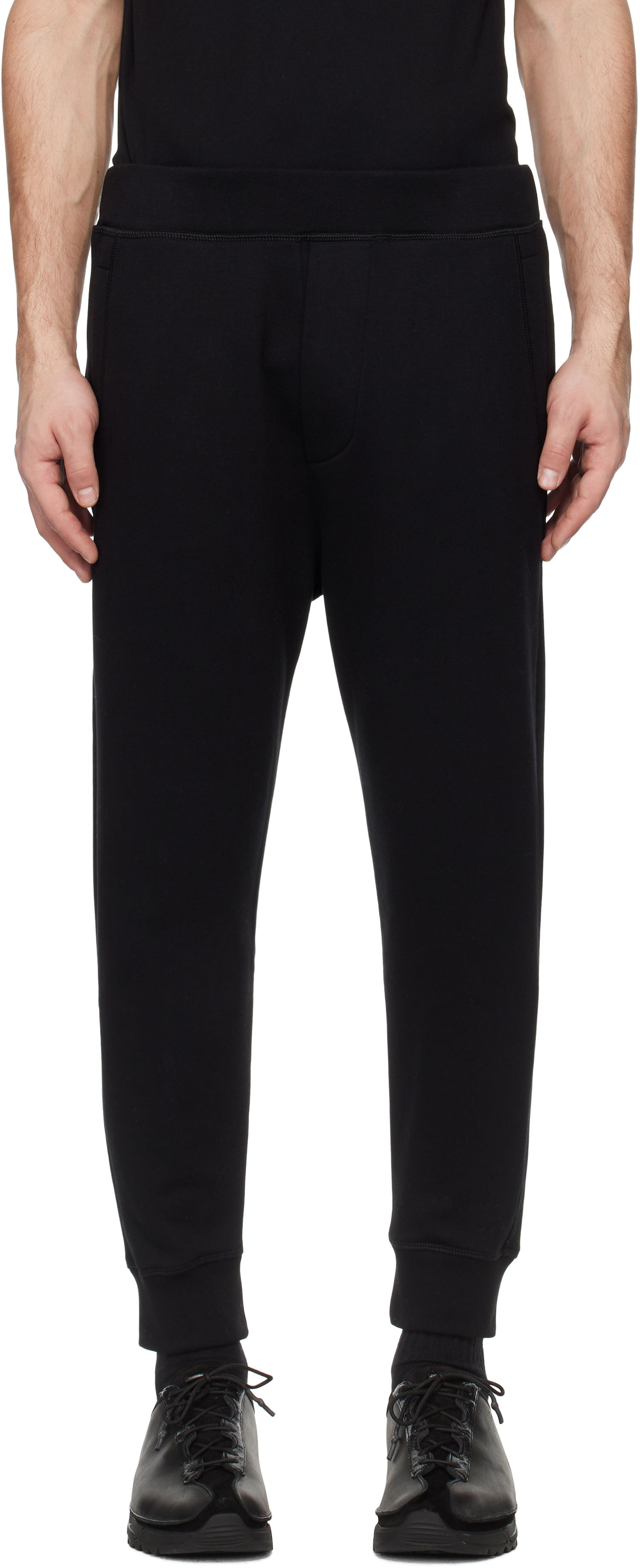 Joggingbukser DSQUARED2 Dsquared2 Dean Fit Relax Sweatpants Sort | S74KB1001_S25516, 0