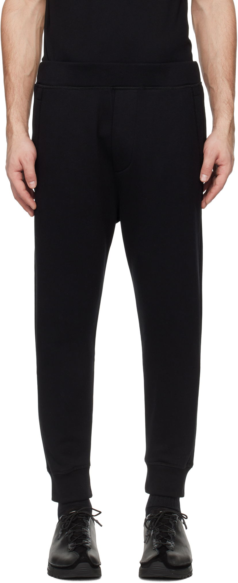 Joggingbukser DSQUARED2 Dsquared2 Dean Fit Relax Sweatpants Sort | S74KB1001_S25516