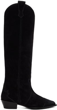 Aeyde Aruna Suede Cowboy Tall Boots