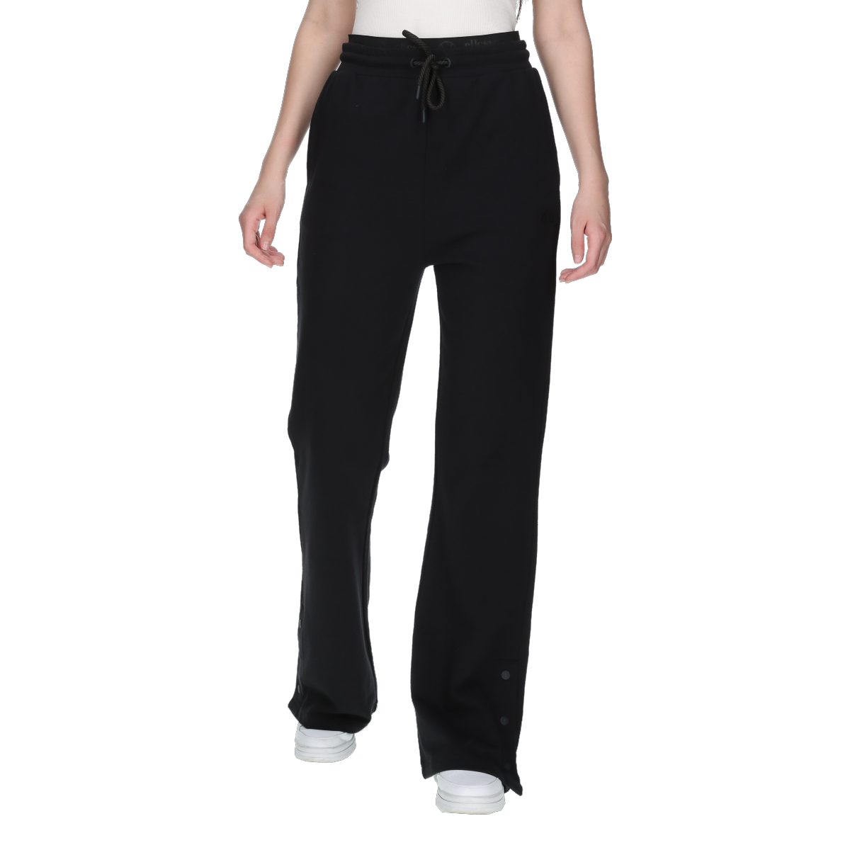 Joggingbukser Ellesse Wide Leg Side Snap Track Pants Sort | ELA253F112-01, 0