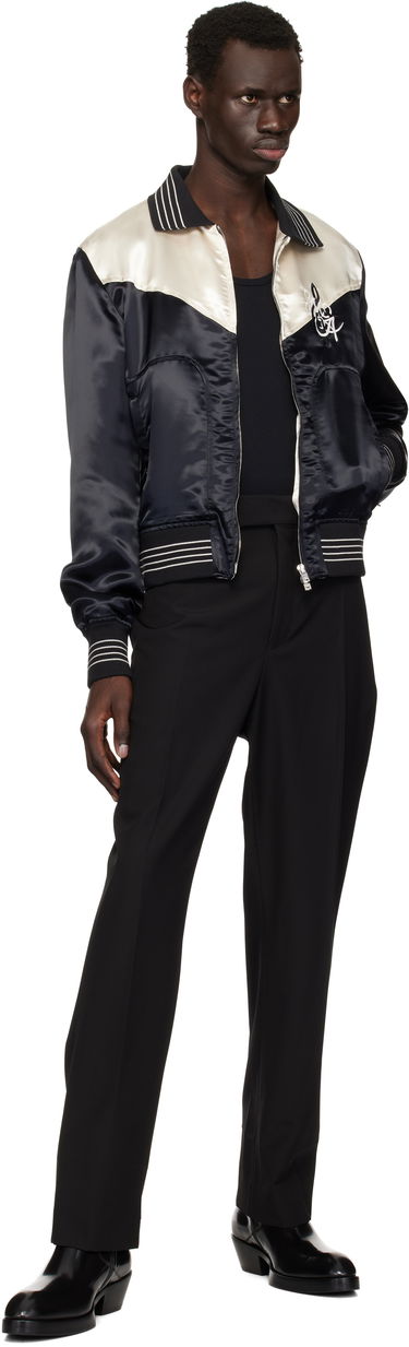 Bomberjakke AMIRI AMIRI 'MA' Music Note Satin Jacket Sort | AMOUBN1074, 3