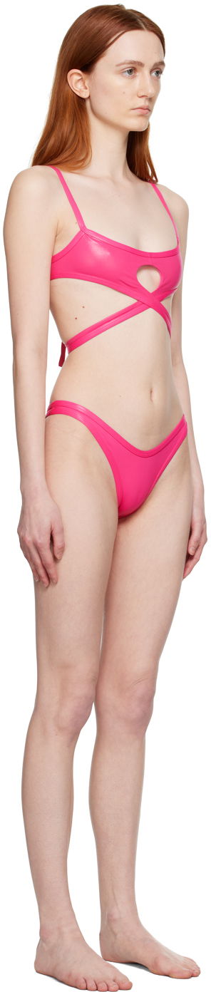 Badetøj The Attico Attico Cutout Bikini Lyserød | 233WBB67 PA36, 1