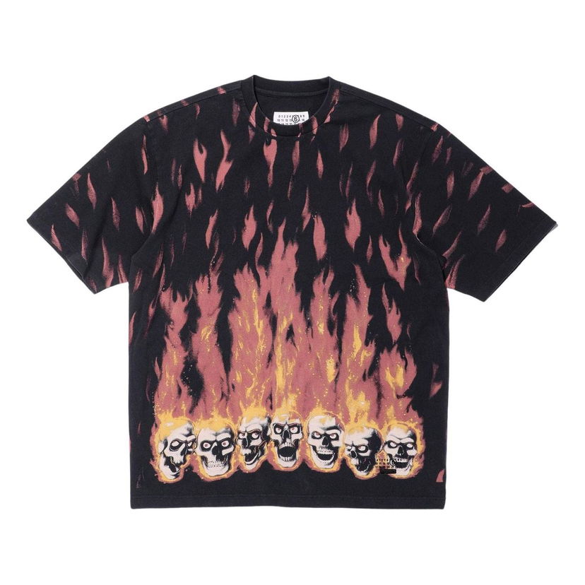 T-shirt Supreme Supreme x Maison Margiela Oversized Graphic T-Shirt Sort | SUP-SS24-112