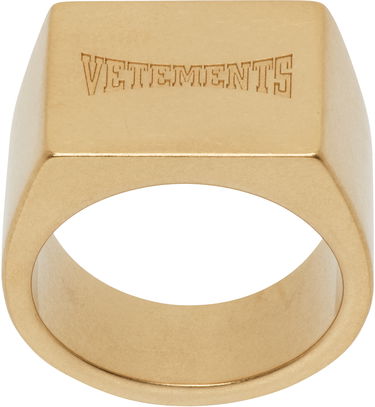 Ring VETEMENTS Boxing Logo Signet Ring Gul | UH76RI160G, 0