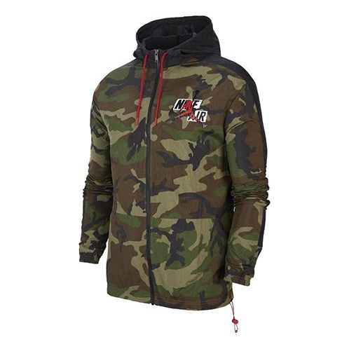 Vindjakke Jordan Jordan Jumpman Classics Camo Windbreaker Grøn | CU2031-222