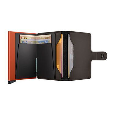 Tegnebog Secrid Miniwallet - Matte - Truffle & Orange Sort | MM-Truffle-Orange, 3