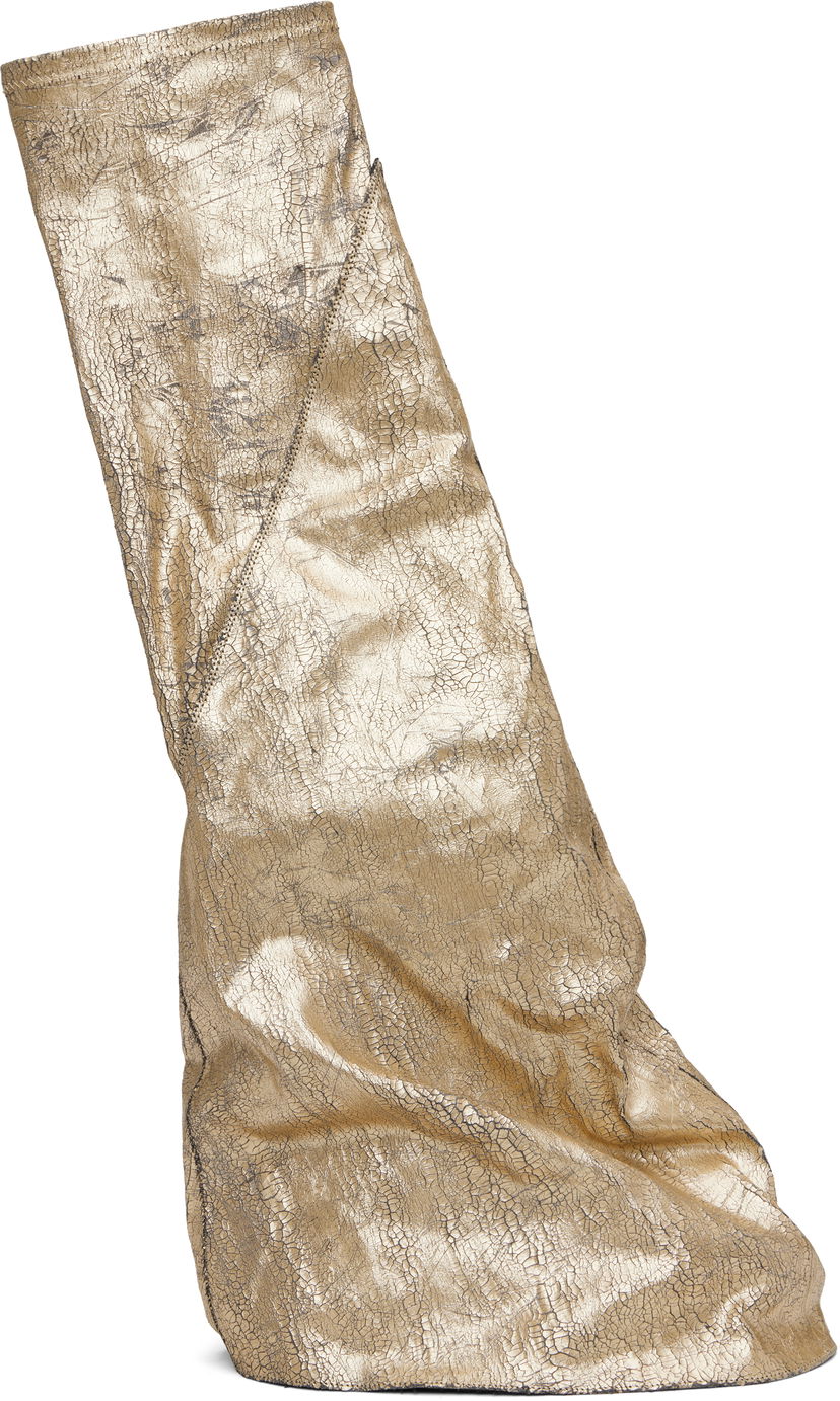 Tøj Rick Owens Rick Owens DRKSHDW Hollywood Fetish Tall Boots Metalisk | DS01E3815 SGMC