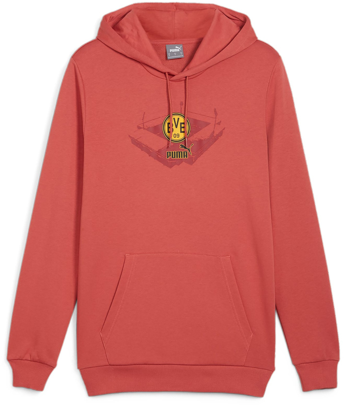 Sweatshirt Puma BVB Hoody Sweatshirt with Hood Rød | 774256-04