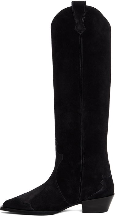 Tøj Aeyde Aeyde Aruna Suede Cowboy Tall Boots Sort | A11-KB-ARUP40CH-223-800-022, 2