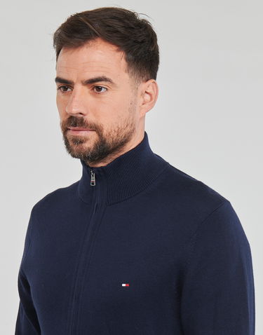 Sweater Tommy Hilfiger PIMA ORG CTN CASHMERE ZIP THRU Mørkeblå | MW0MW28050-DW5, 4