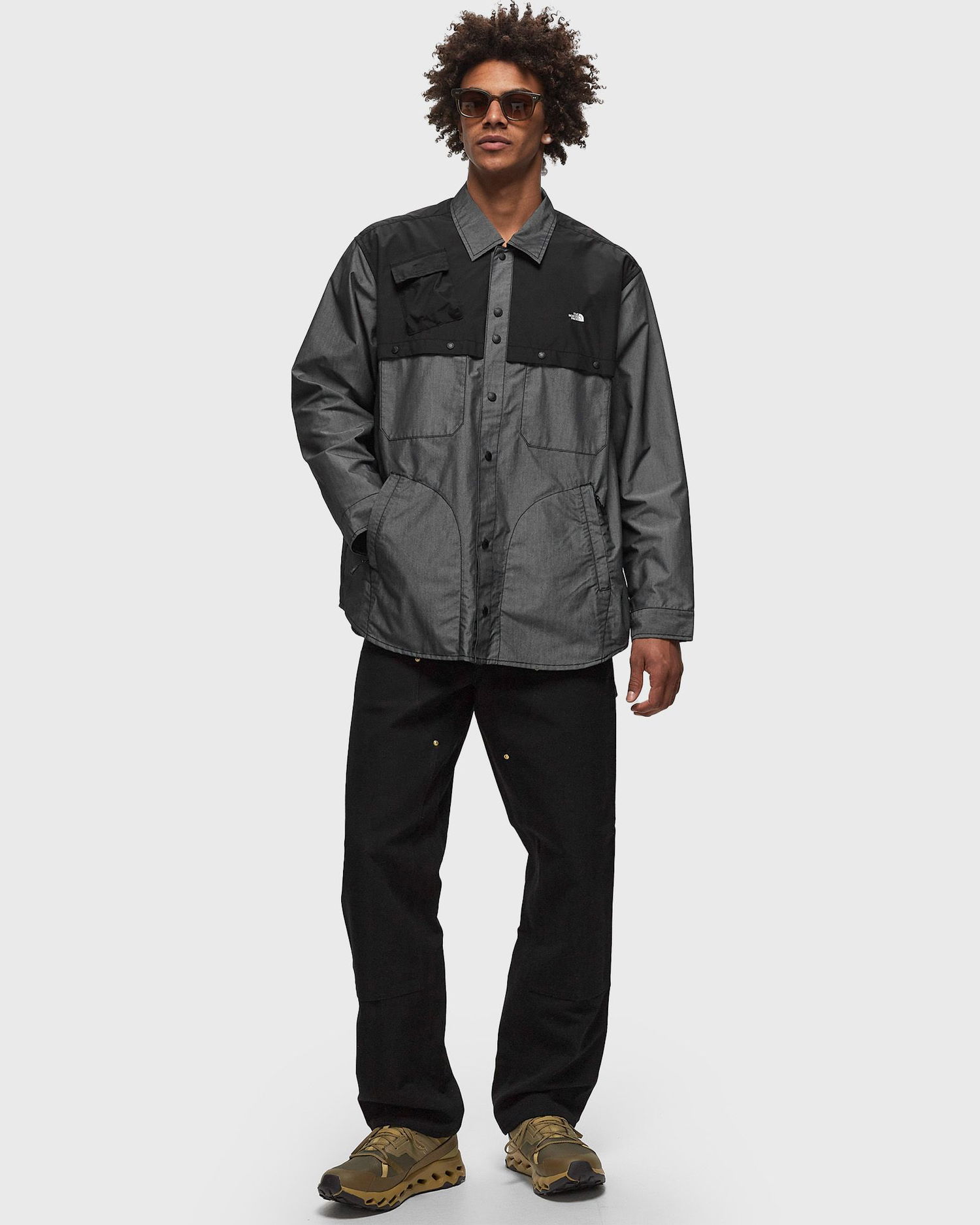 Skjorte The North Face M DENIM LS SHIRT Grå | NF0A884WDG71, 1