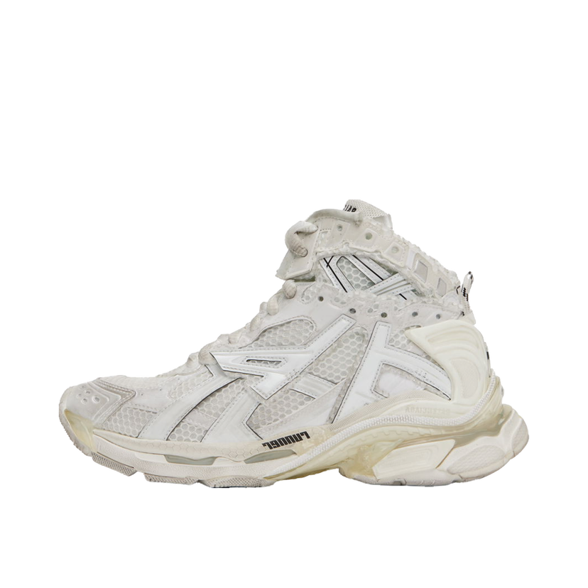 Sneakers og sko Balenciaga Off-White Runner High Hvid | 695764-W3RH1-9000