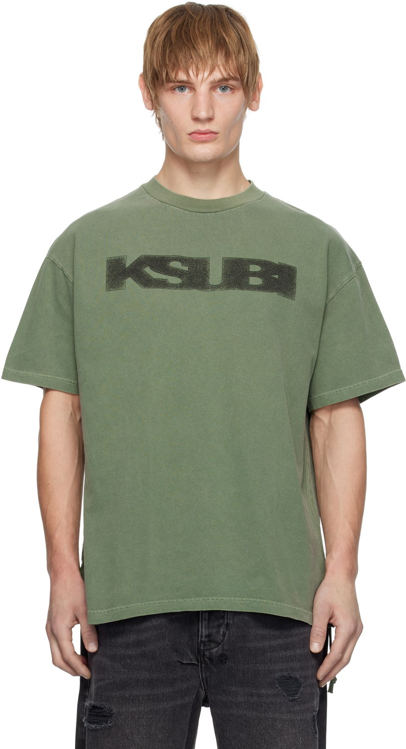 T-shirt Ksubi World Order Ekcess Hash Graphic T-Shirt Grøn | MPS25TE003
