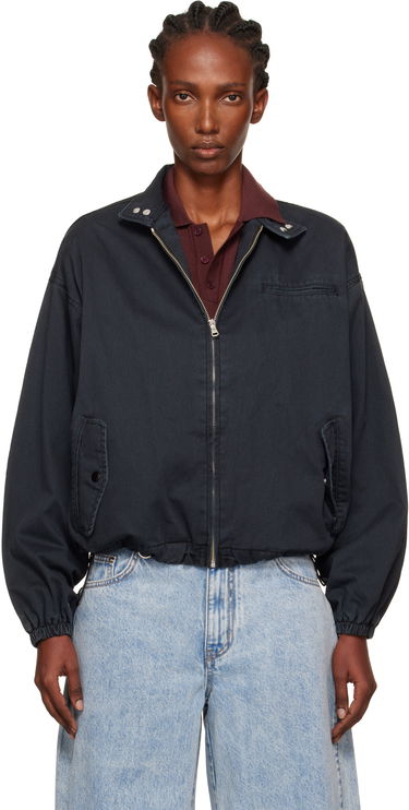 Jakke We11done We11done Harrington Jacket Sort | WD-JP2-25-052-W-NV, 0