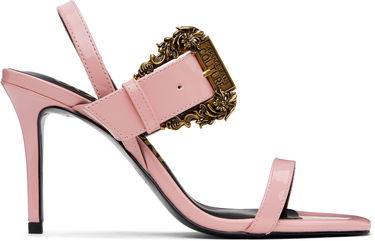 Sneakers og sko Versace Versace Jeans Couture Baroque Buckle Emily Heeled Sandals Lyserød | E78VA3S71_EZS190, 0