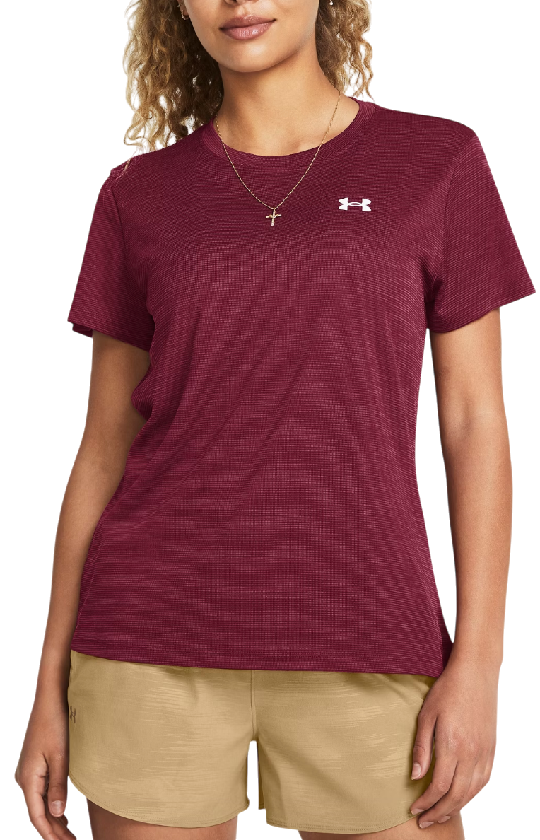T-shirt Under Armour T-Shirt Tech Textured Rød | 1383641-625