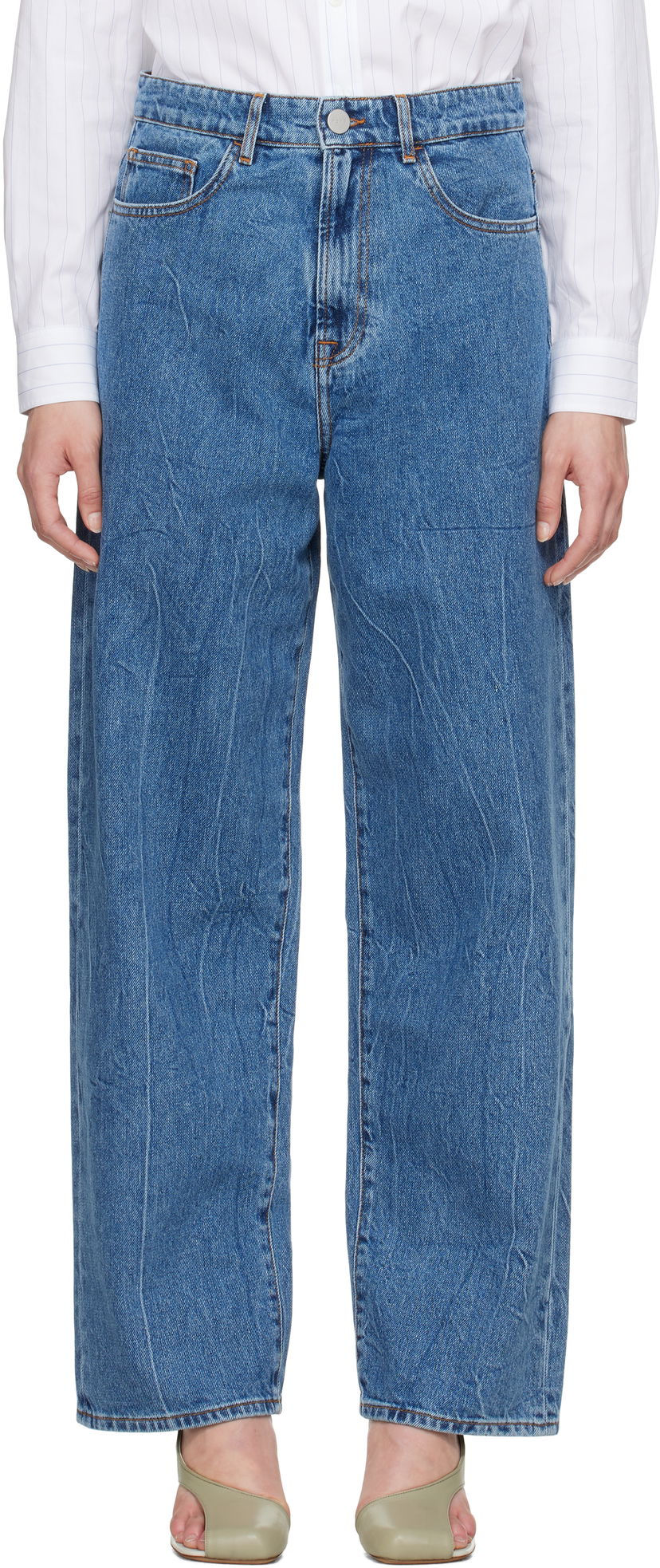 Jeans Róhe Baggy Fit Jeans Blå | 415-31-175