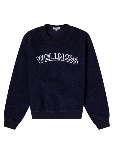 Sweatshirt Sporty & Rich Wellness Sherpa Sweatshirt Mørkeblå | CR666NA