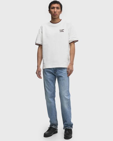 T-shirt Drôle de Monsieur Slogan PiquÈ T-shirt Hvid | H-TS262-CO167-OW, 2