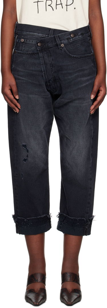 Jeans R13 R13 Crossover Cropped Jeans Sort | R13W2048-394, 0