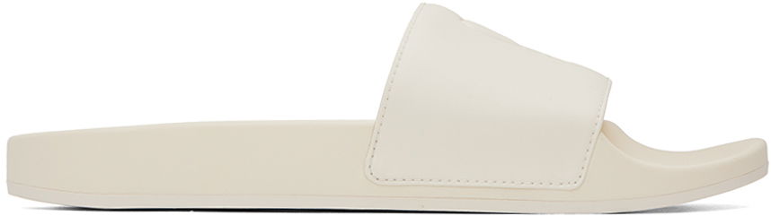 Sneakers og sko AMI Paris Off-White de Cœur Pool Slides Beige | USN400.AA0002, 0
