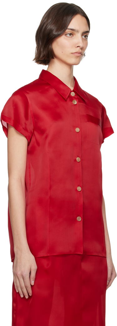 Skjorte Khaite KHAITE Keefe Silk Shirt Rød | 23833002, 1
