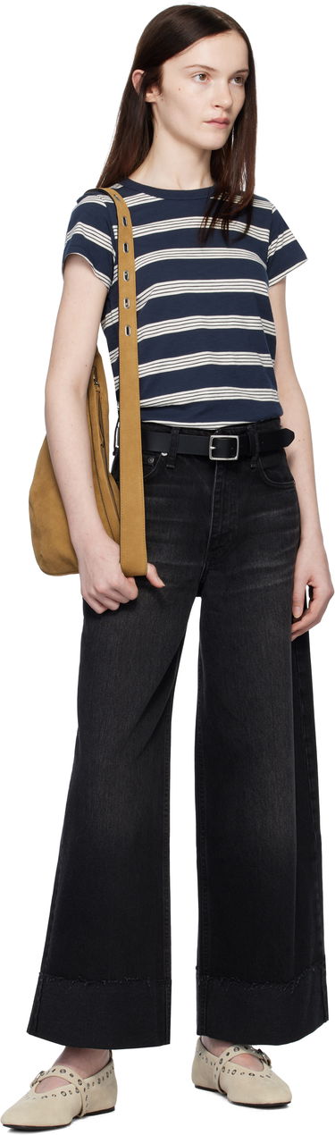 Jeans rag & bone Sofie Ankle Wide Leg Jeans Sort | WDD24H2993RGBL, 3