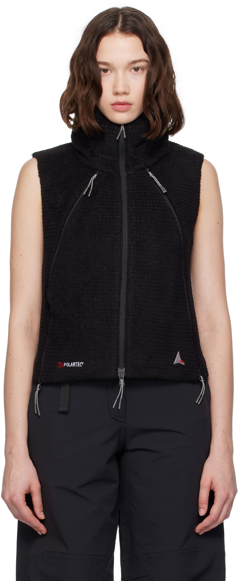 Vest ROA ROA High Loft Fleece Vest Sort | RBWW004FA02