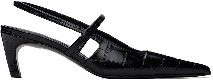 Sneakers og sko TOTEME The Sharp Slingback Heels Sort | 243-WAS821-LE0076