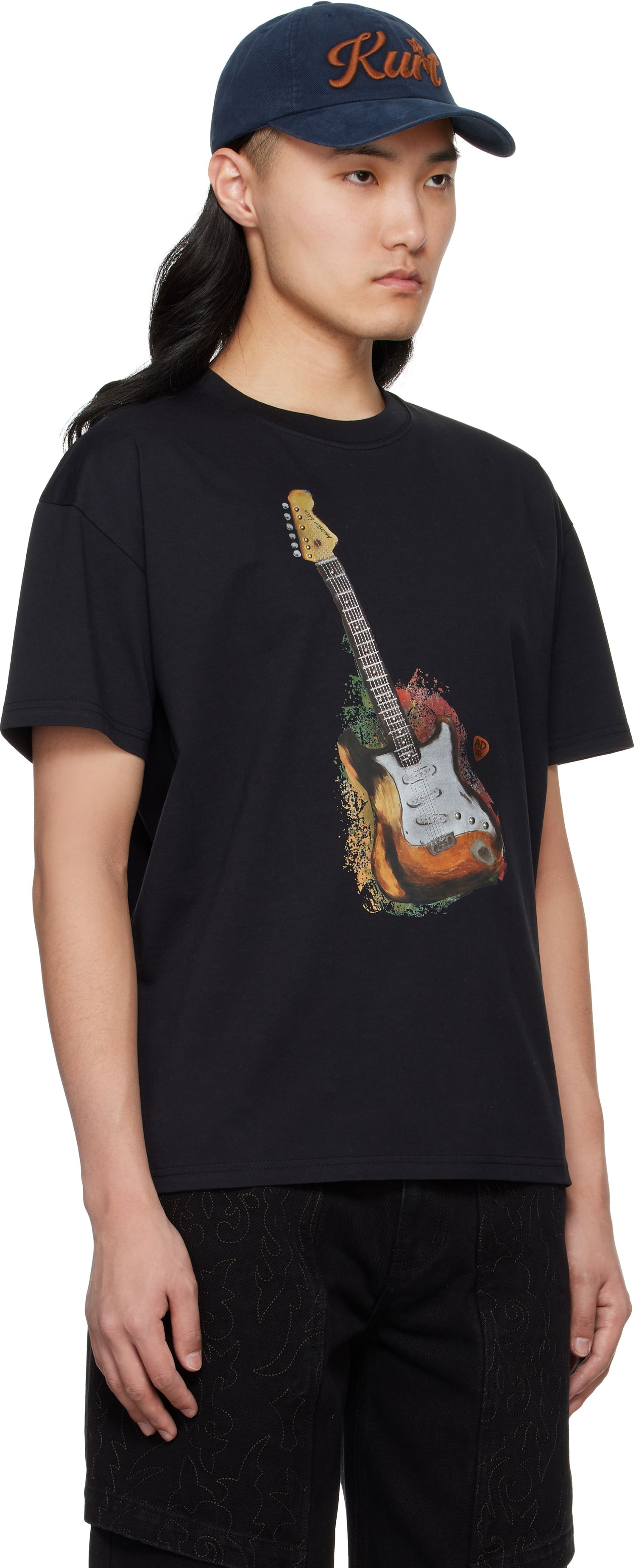 T-shirt Andersson Bell Andersson Bell Guitar Graphic T-Shirt Sort | atb1250u, 1