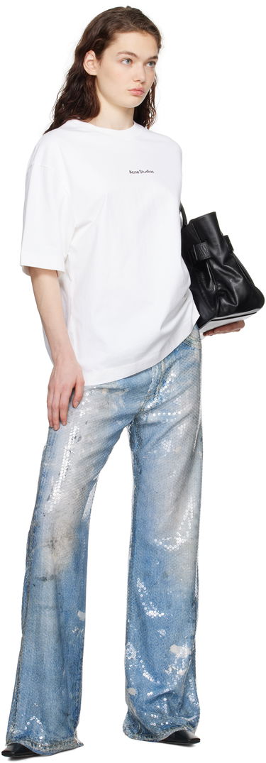 T-shirt Acne Studios Black Printed T-Shirt Sort | CL0274-, 3