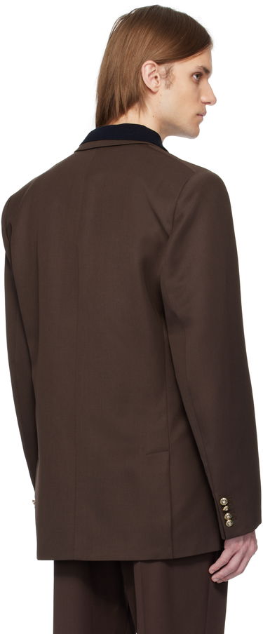 Jakke Casablanca Casablanca Wool Double Breasted Blazer Brun | MS25-JK-363-01, 2