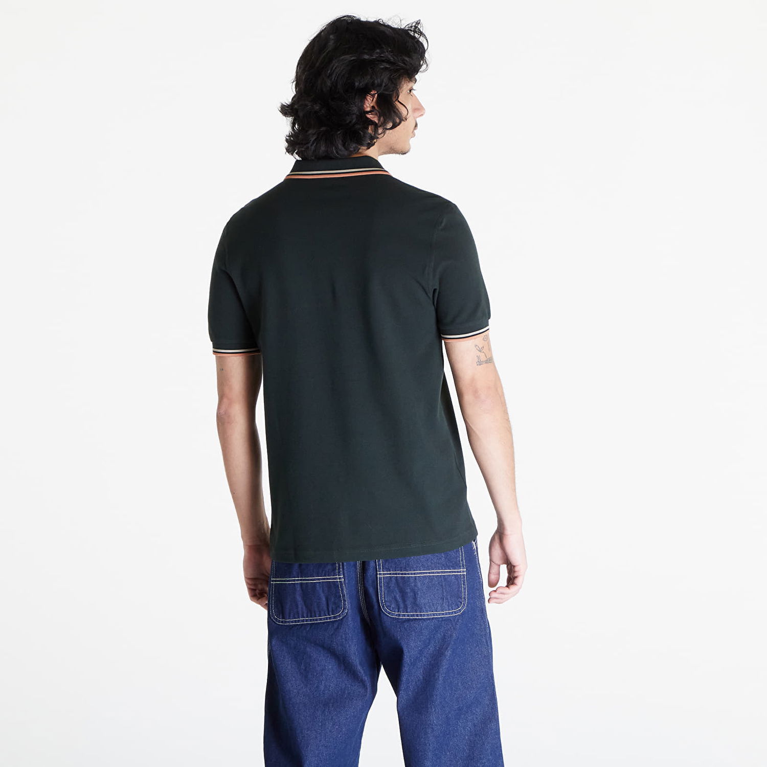 Polo skjorte Fred Perry Twin Tipped Polo Tee Grøn | M3600 U94, 1