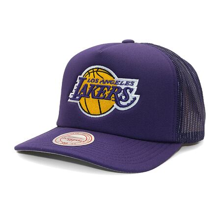 Kasket Mitchell & Ness Los Angeles Lakers Evergreen Trucker Cap Lilla | HT8032-LALPURP