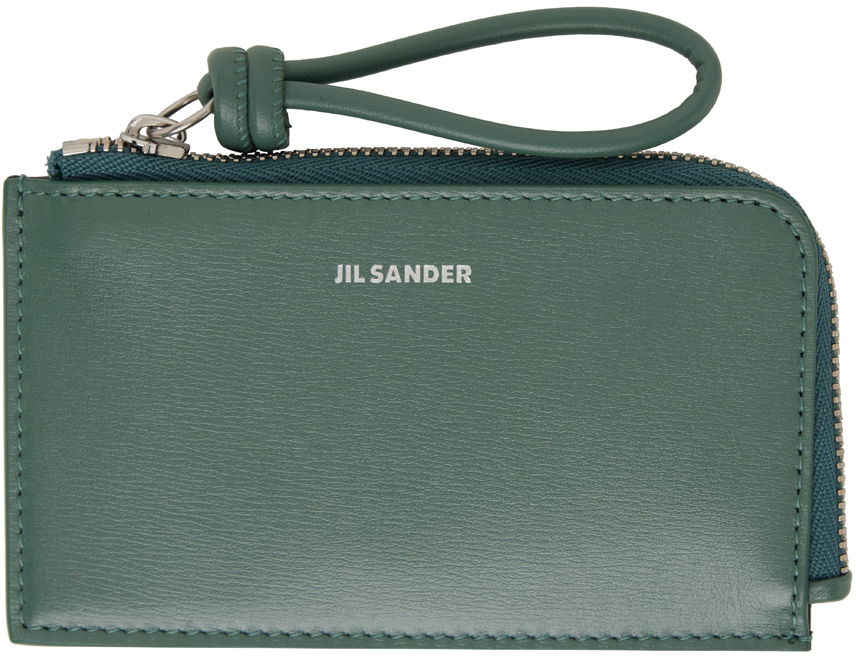 Tegnebog Jil Sander Giro Card Holder Grøn | J07UI0021_P5354, 0