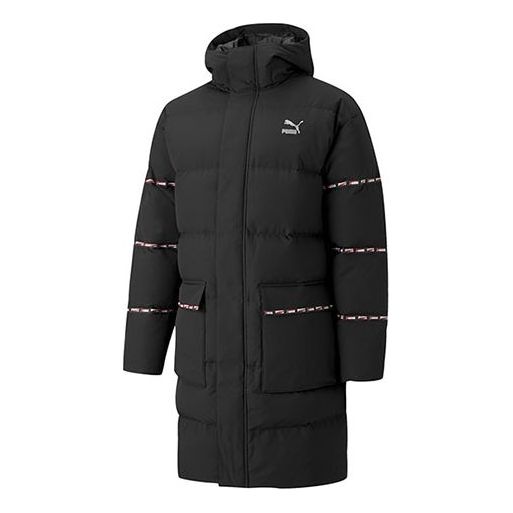 Puffer jakke Puma Classic Long Down Jacket Sort | 846422-01