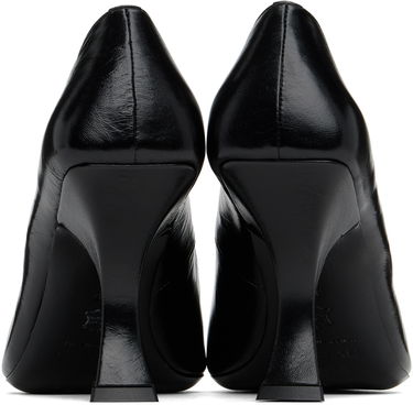 Sneakers og sko BY FAR Leather Pointed Toe Pumps Sort | 23PFVIVBLCRE, 1