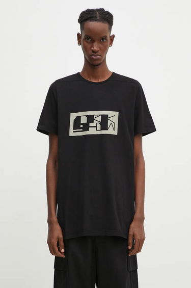 T-shirt Rick Owens Level T-Shirt With Print Sort | DU02D2250.RNEP2P, 0