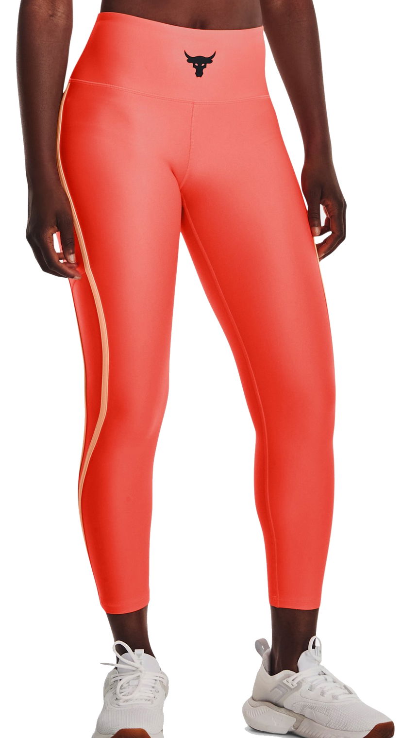 Leggings Under Armour Project Rock High-Waisted Ankle Leggings Rød | 1377455-877
